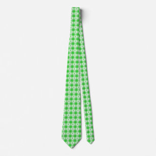 Non-Hodgkin's Lymphoma Awareness Plaid Green Tie