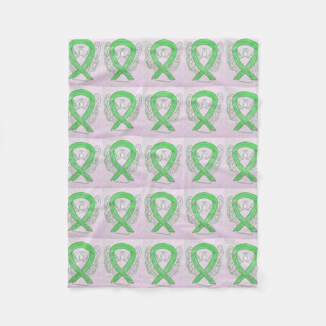 Non-Hodgkin's Lymphoma Awareness Ribbon Blankets (Front)