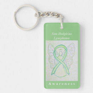 Non-Hodgkins Lymphoma Awareness Ribbon Keychain