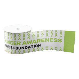 Non-Hodgkin's Lymphoma Cancer Awareness Patten Gro Grosgrain Ribbon