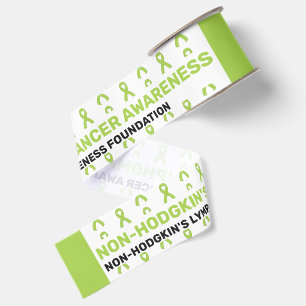 Non-Hodgkin's Lymphoma Cancer Awareness Patten Gro Grosgrain Ribbon