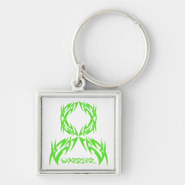 Non-Hodgkin's Lymphoma Cancer Mens Warrior Tribal Key Ring (Front)