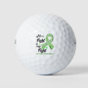 Non-Hodgkin's Lymphoma Her Fight is our Fight Golf Balls