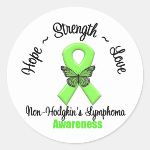 Non-Hodgkin's Lymphoma  Hope Classic Round Sticker