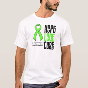 Non-Hodgkins Lymphoma Hope Love Cure Ribbon T-Shirt