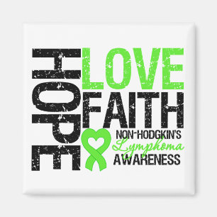 Non-Hodgkin's Lymphoma Hope Love Faith Magnet