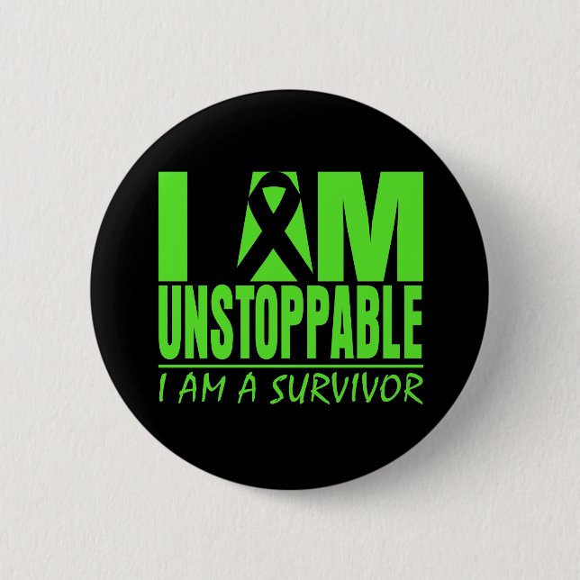 Non-Hodgkins Lymphoma I Am Unstoppable 6 Cm Round Badge (Front)