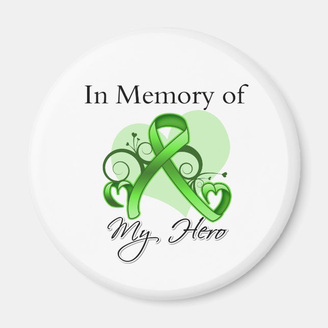 Non-Hodgkins Lymphoma In Memory of My Hero Magnet (Front)