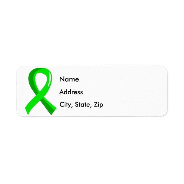 Non-Hodgkin's Lymphoma Lime Green Ribbon 3 (Front)
