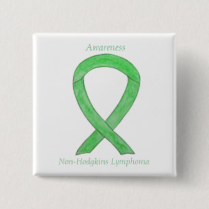 Non-Hodgkins Lymphoma Lime Green Ribbon Pins