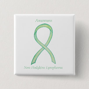 Non-Hodgkins Lymphoma Lime Green Ribbon Pins