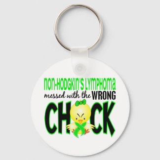 Non-Hodgkin's Lymphoma Messed With The Wrong Chick Key Ring