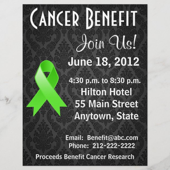 Non-Hodgkins Lymphoma Personalised Benefit Flyer (Front)