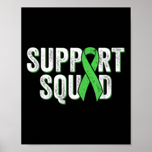 Non-hodgkins Lymphoma Support Squad - Lime Green A Poster