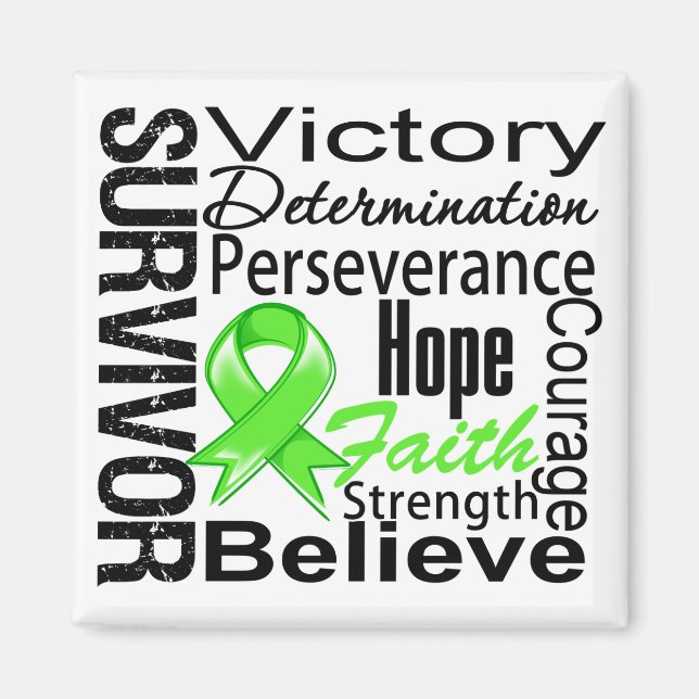 Non-Hodgkins Lymphoma Survivor Collage Magnet (Front)
