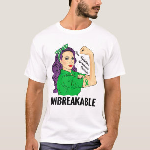 Non-Hodgkin's Lymphoma Warrior Unbreakable Awarene T-Shirt