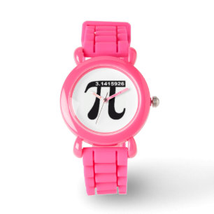 Non-Irrational Pi 3.14 Watch (pink glitter)