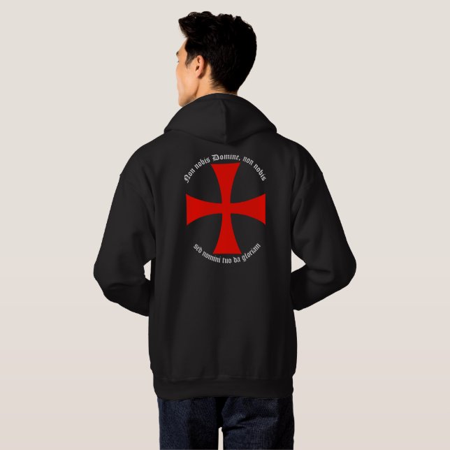 non nobis Domine, non nobis Hoodie (Back Full)