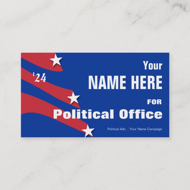 Non Partisan - Political Election Campaign Business Card (Front)