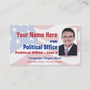 Non-Partisan Political Election Campaign Business Card