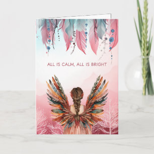 Non-Photo Bohemian Christmas  Folded Holiday Card