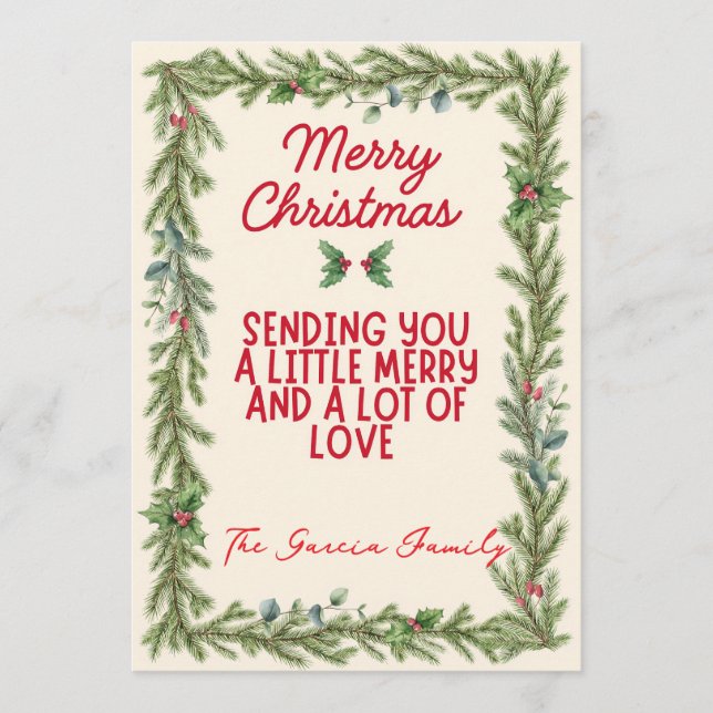 Non photo christmas card (Front)