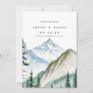 Non-Photo Online Mountain Save The Date