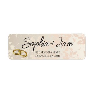 non photo wedding address label