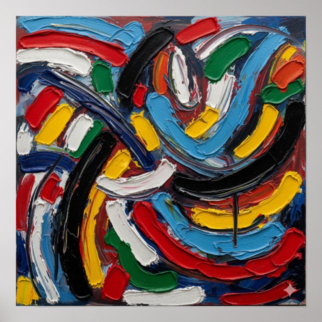 Non-Representational Painting Poster (Front)