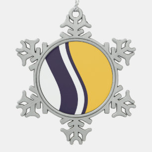 Non-Slip Headbands Snowflake Pewter Christmas Ornament