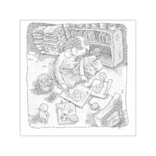 non-stop self-inking stamp