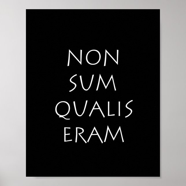 Non sum qualis eram poster (Front)