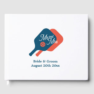 Non-traditional pickleball wedding guest book