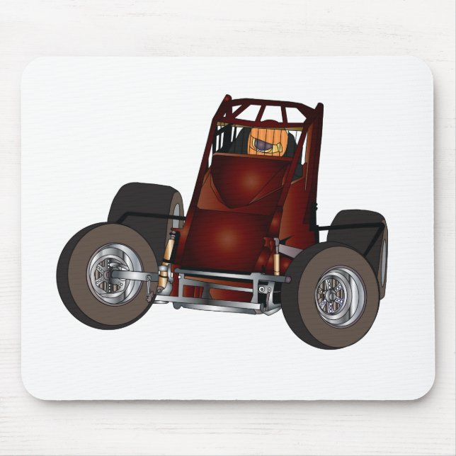Non-wing sprint car #1 mouse mat (Front)