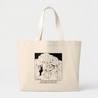 Non Working Sheep Dog Large Tote Bag