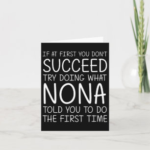 Nona Gift Name Personalised Birthday Funny Christm Card