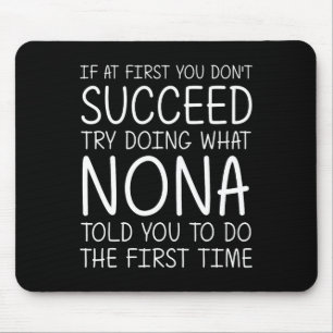 Nona Gift Name Personalised Birthday Funny Christm Mouse Mat