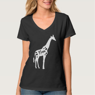 Nona Giraffe Grandparents Day Safari Zoo Grandmoth T-Shirt