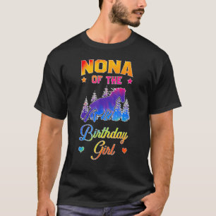 Nona Of The Birthday Girl Horse Family Bday Party T-Shirt