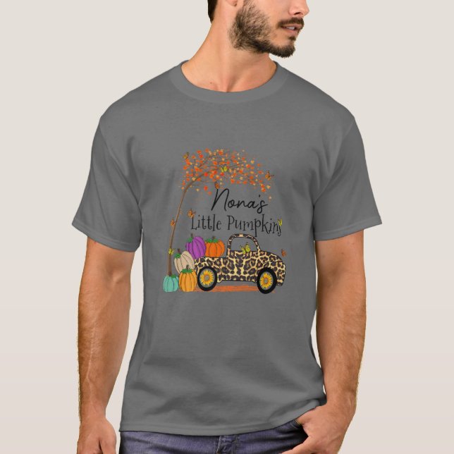 Nona's Little Pumpkins Halloween Fall T-Shirt (Front)