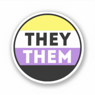 Nonbinary Button Pronouns - They Them