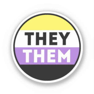 Nonbinary Button Pronouns - They Them