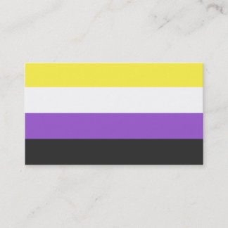 Nonbinary calling cards (def. + "they" pronouns)