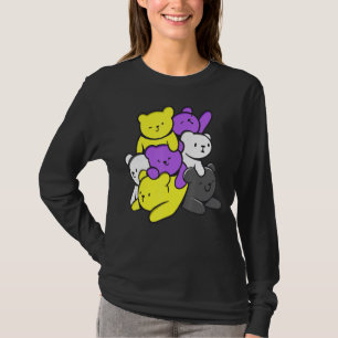 Nonbinary Cute Bears Nonbinary Flag Nonbinary Prid T-Shirt