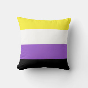Nonbinary Flag 16 x 16 Cushion