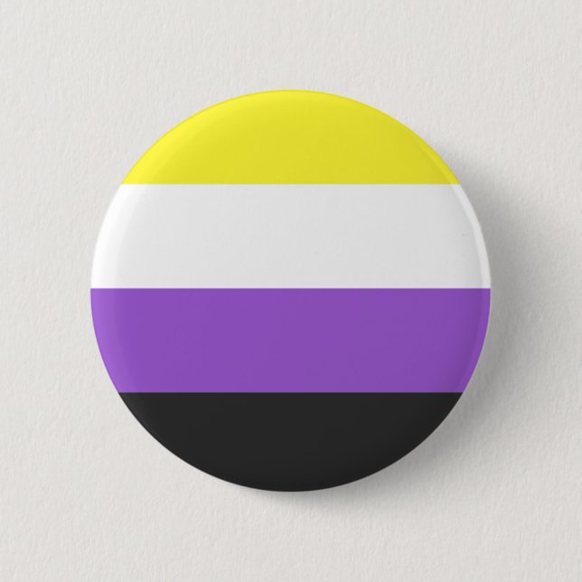 nonBinary flag 6 Cm Round Badge (Front)