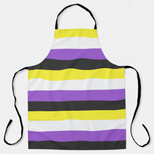 nonBinary flag Apron