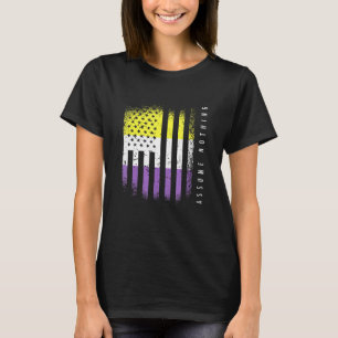 Nonbinary Flag Enby Genderqueer Non Binary T-Shirt
