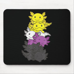 Nonbinary Flag Non Binary Pride Lgbtq Axolotl _1 Mouse Mat