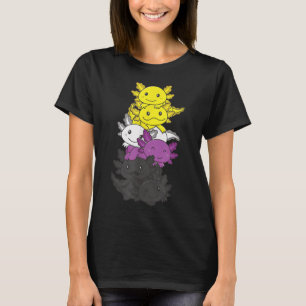 Nonbinary Flag Non Binary Pride Lgbtq Axolotl _1  T-Shirt